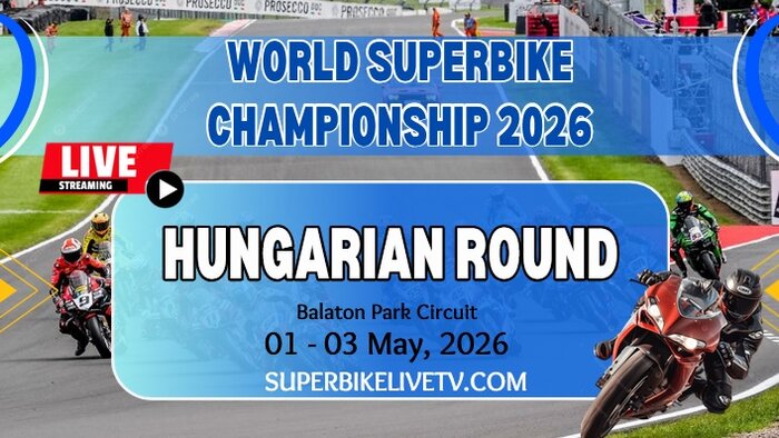 {Race 2} Hungarian Round Superbike Live Stream & Replay 2026