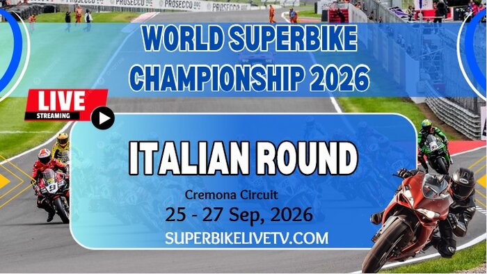 {Race 1} Italian Round Superbike Live Stream & Replay 2026
